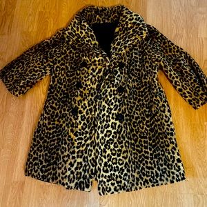 Vintage Leopard Party Coat